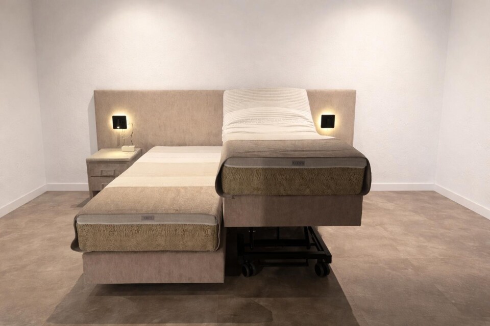 Hoog laag zorgboxspring